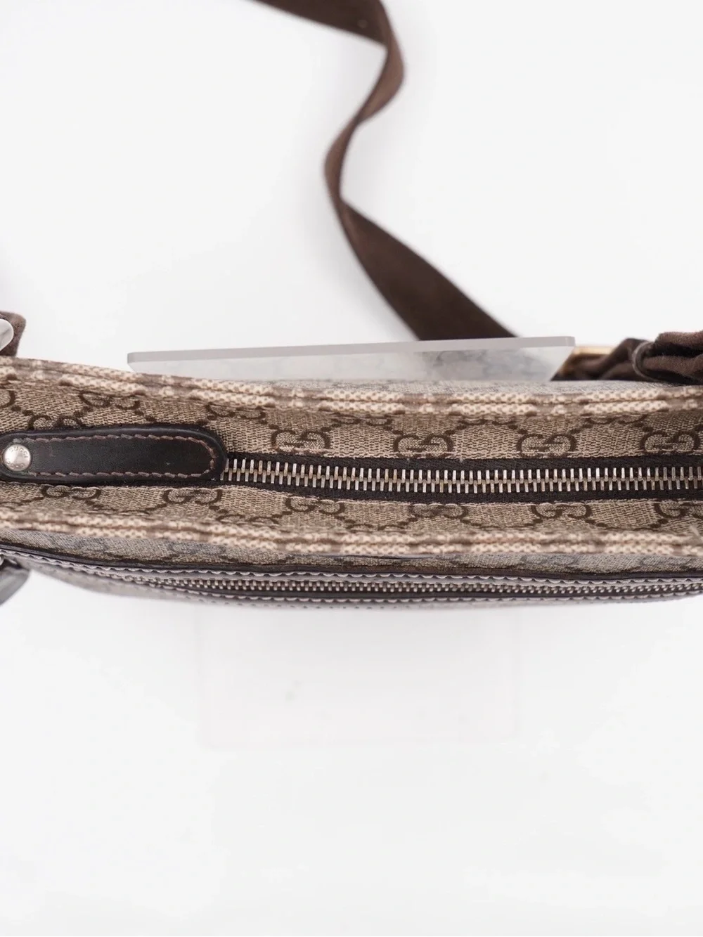 Gucci Brown GG Monogram Messenger Bag
